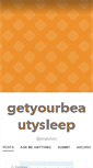 Mobile Screenshot of getyourbeautysleep.com